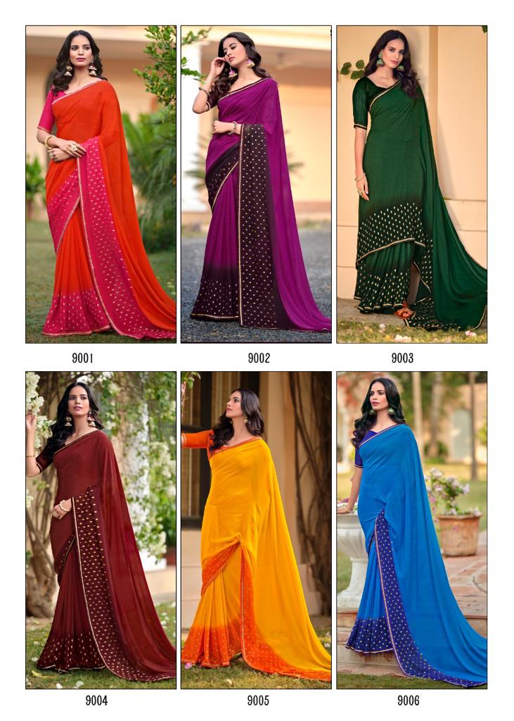 Kashvi Soundarya Fancy Party Wear Georgette Heavy Saree Collection